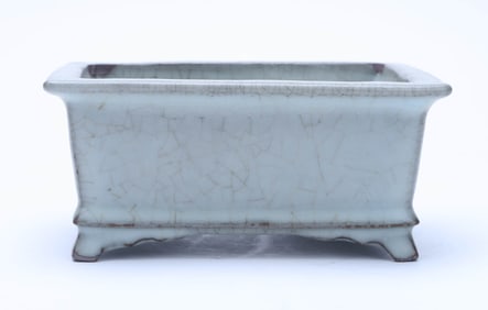 A SONG LONGQUAN CELADON SQUARE BASIN