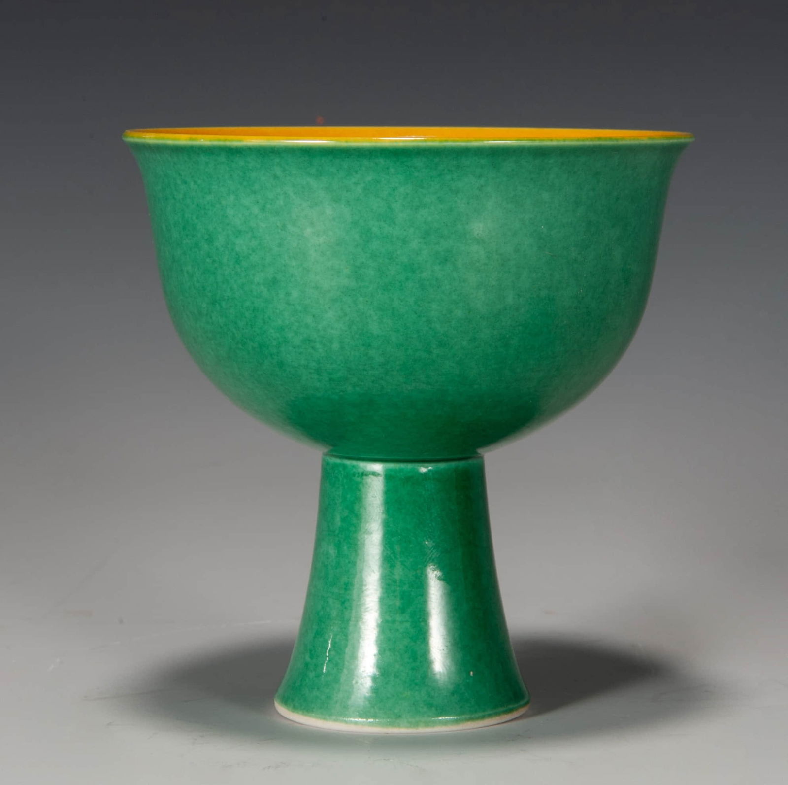 A Greenglazed Stem Cup Auction