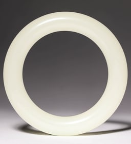 A HETIAN WHITE JADE BRACELET
