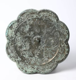 A 'MYTHICAL BEAST AND PHOENIX' MIRROR