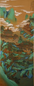 ZHANG DAQIAN (1899-1983), ATTRIBUTED TO, BLUE-GREEN LANDSCAPE