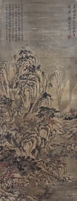 XIE SHICHEN (1488-1567), ATTRIBUTED TO, LANDSCAPE ON SILK