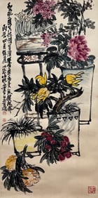 WU CHANGSHUO (1844-1927), ATTRIBUTED TO, FLOWER AND BIRD