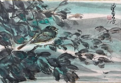 CHEN PEIQIU (1922-2020), ATTRIBUTED TO, FLOWER AND BIRD