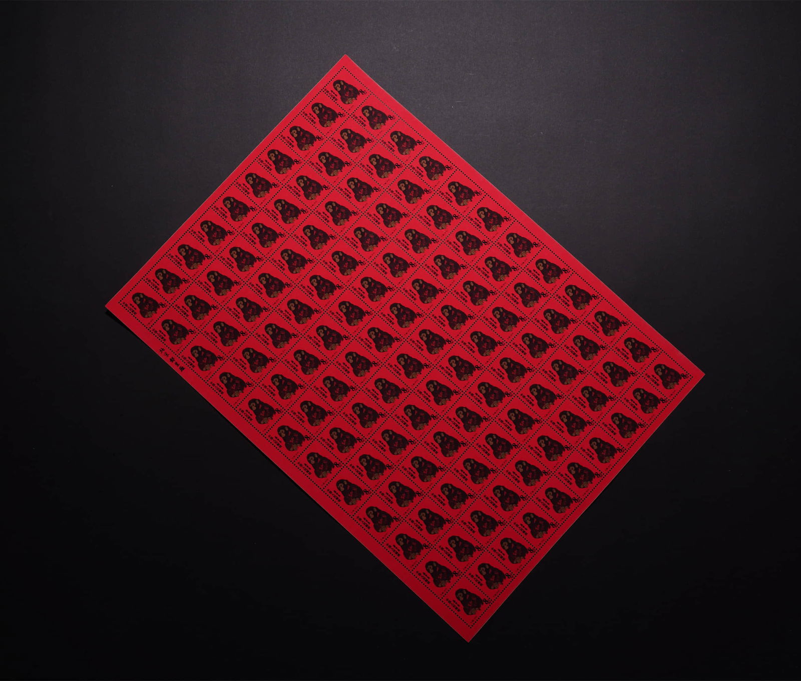 COMPLETE SET OF RED TICKETS (UNCUT SHEET) (1 of 7)