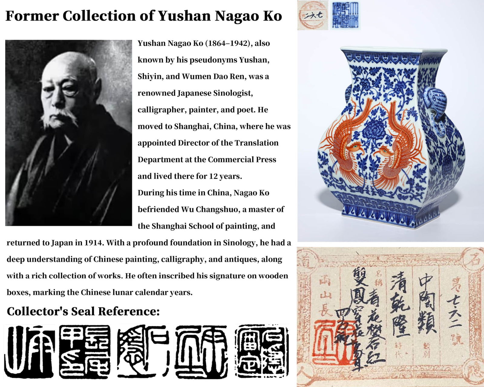 A IRON-RED BLUE AND WHITE 'PHOENIX' JAR (1 of 10)