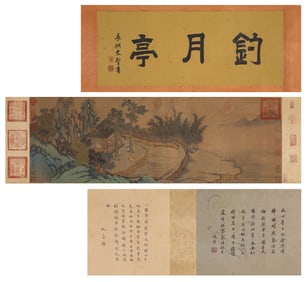 SHEN ZHOU (1427-1509), ATTRIBUTED TO, FISHING MOON PAVILION