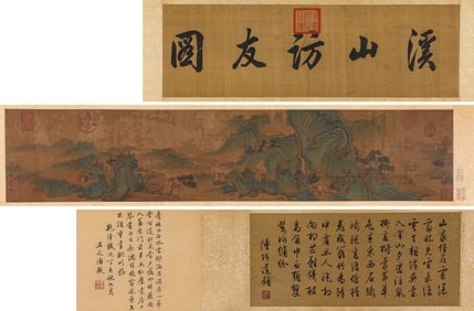 QIU YING (C.1494-1552), ATTRIBUTED TO, VISITING FRIENDS BY STREAM