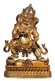 A GILT-BRONZE VAISRAVANA
