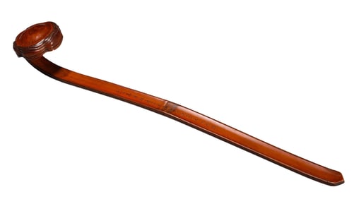 A BAMBOO CARVED 'POETRY' RUYI