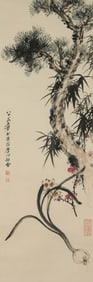 ZHANG DAQIAN (1899-1983), ATTRIBUTED TO, THREE FRIENDS
