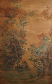 XU YANG (ACTIVE 18TH C.), ATTRIBUTED TO, FLOWERS