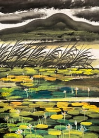 LIN FENGMIAN (1900-1991), ATTRIBUTED TO, LANDSCAPE SKETCH