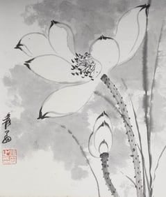 ZHANG DAQIAN (1899-1983), ATTRIBUTED TO, LOTUS