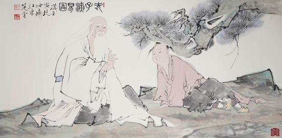 FAN ZENG (B.1938), ATTRIBUTED TO, FIGURE SCENE