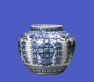 AN 'INTERLOCKING FLORAL' JAR