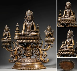 A TIBET KADAM-STYLE THREE BUDDHAS