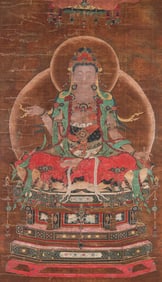 ZHAO GUANGFU (ACTIVE 10TH CENTURY), ATTRIBUTED TO, BUDDHIST FIGURE