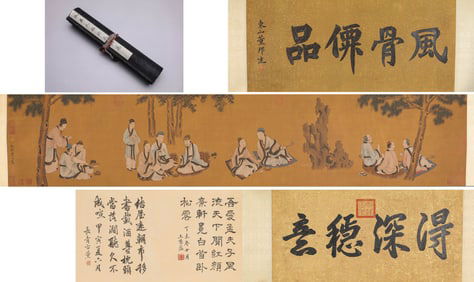 QIU YING (C.1494-1552), ATTRIBUTED TO, FIGURE FIGURE