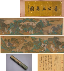 WANG ZHENPENG (ACTIVE 14TH CENTURY), ATTRIBUTED TO, THREE WONDERS OF DUKE LU