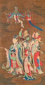 QIU YING (C.1494-1552), ATTRIBUTED TO, BUDDHIST FIGURE