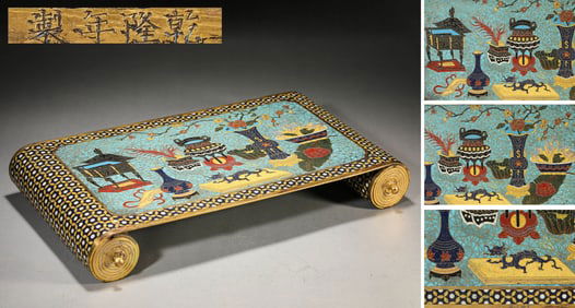A CLOISONNé 'ANTIQUITIES' TABLE