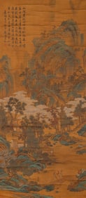 WEN ZHENGMING (1470-1559), ATTRIBUTED TO, LANDSCAPE WITH FIGURES