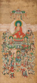 QIU YING (C.1494-1552), ATTRIBUTED TO, BUDDHIST FIGURE