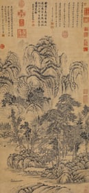 WANG HUI (1632-1717), ATTRIBUTED TO, LANDSCAPE WITH FIGURES