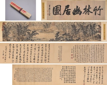 WEN ZHENGMING (1470-1559), ATTRIBUTED TO, SECLUDED DWELLING IN BAMBOO GROVE
