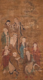 YAN HUI (ACTIVE 13TH-14TH CENTURY), ATTRIBUTED TO, BUDDHIST FIGURE