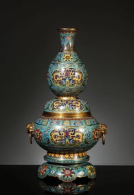 A GROUP OF CLOISONNé ENAMEL RITUAL VESSELS