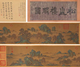 ZHAO BOJU (12TH CENTURY), ATTRIBUTED TO, 'PINE MOUNTAINS AND PAVILIONS'