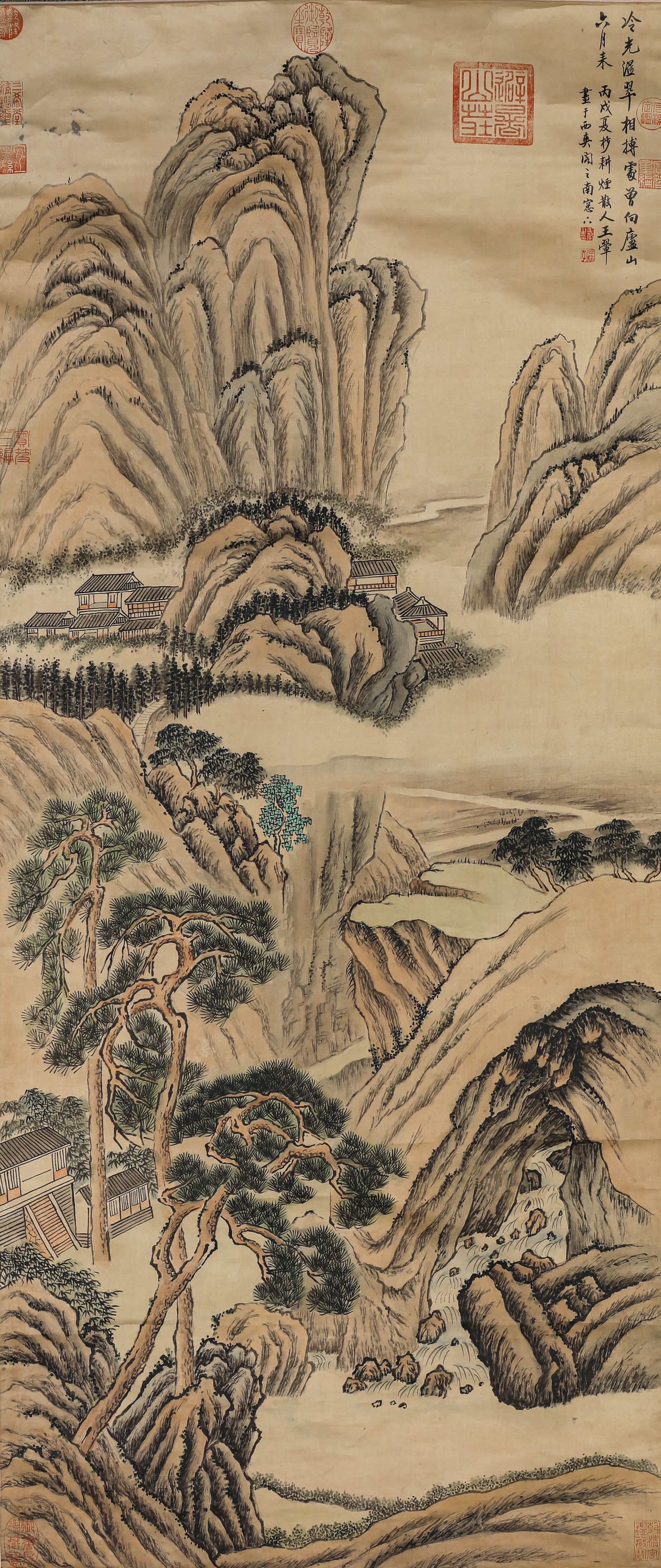 WANG HUI (1632-1717), ATTRIBUTED TO, LANDSCAPE: WANG HUI (1632-1717), ATTRIBUTED TO, LANDSCAPE Dimensions: Width 57 cm (22.44 in.) x Height 135 cm (53.15 in.). All measurements are approximate. Azaya Art Gallery is delighted to showcase our meticul