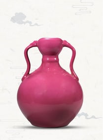 A RUBY-RED GLAZED JAR