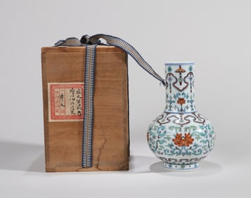 A DOUCAI 'FLORAL' VASE