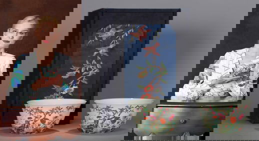 A PAIR OF FAMILLE ROSE 'FLOWERS AND POETRY' BOWLS