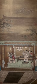 ZHOU WENJU (ACTIVE 10TH C.), ATTRIBUTED TO, FIGURE PAINTING