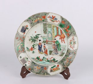 A WUCAI 'FIGURES' DISH
