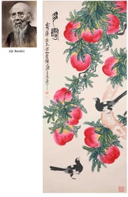 QI BAISHI (1864-1957), ATTRIBUTED TO, PEACHES