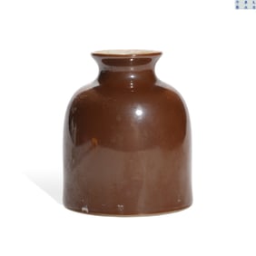 A PURPLE-GOLD GLAZED WATER POT