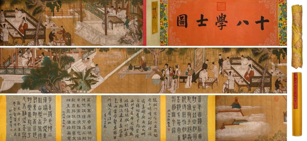 LIU SONGNIAN (1174-1224), ATTRIBUTED TO, EIGHTEEN SCHOLARS