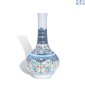 A DOUCAI 'BEAST MASK' VASE