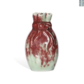 A FLAMBE-GLAZED VASE