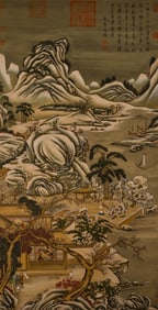 DONG BANGDA (1699-1769), ATTRIBUTED TO, SNOWY LANDSCAPE