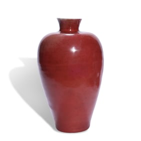 A RED-GLAZED MEIPING