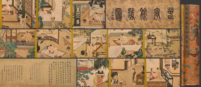 QIU YING (1494-1552), ATTRIBUTED TO, SPRING NIGHT REVELRY
