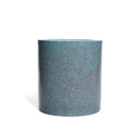 A FLAMBE-GLAZED BRUSH POT
