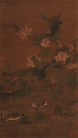 ANONYMOUS, FLOWERS AND BIRDS