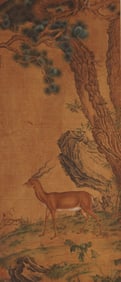 ANONYMOUS, PINE AND DEER
